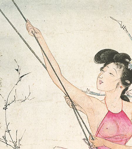 康马县-胡也佛的仕女画和最知名的金瓶梅秘戏图